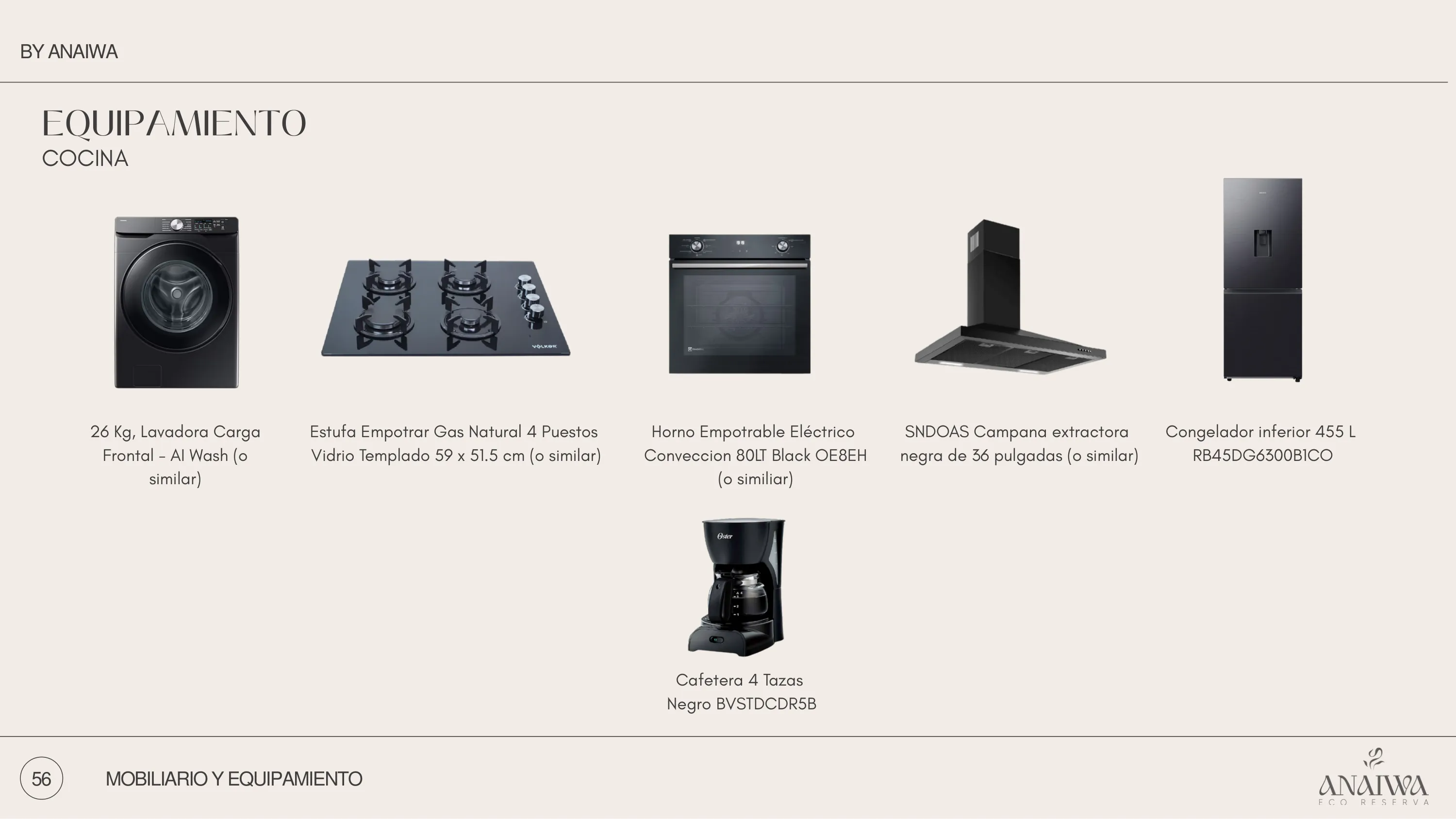 Equipamiento Cocina